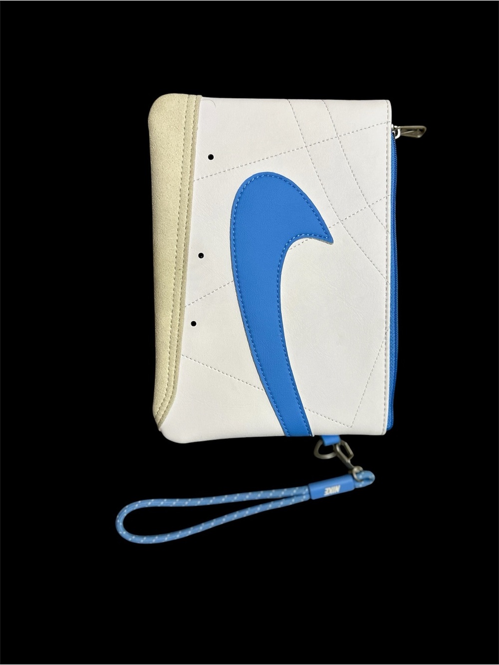 Nike White & Blue Wristlet Clutch